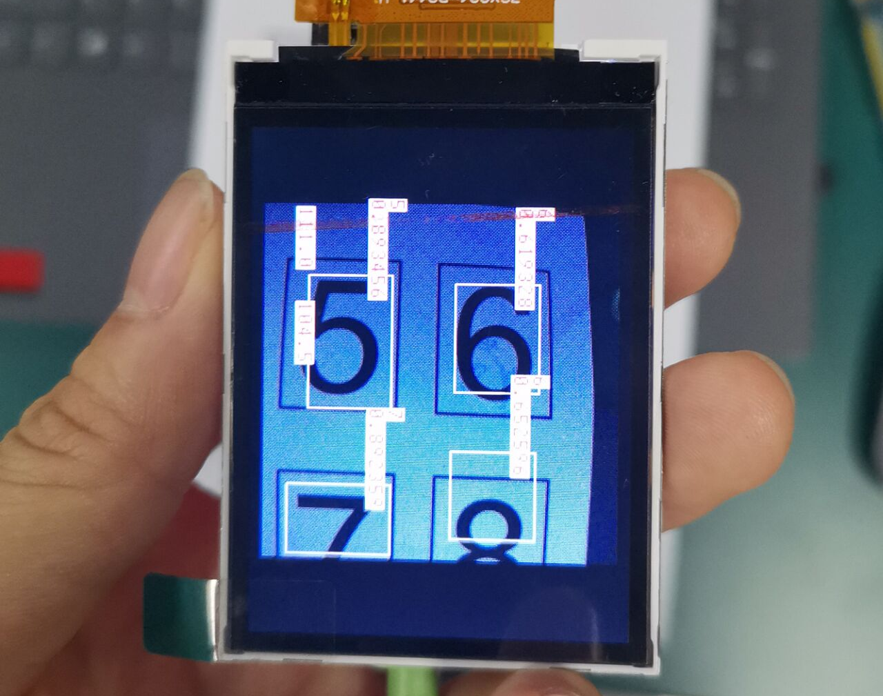 Number recognition test.