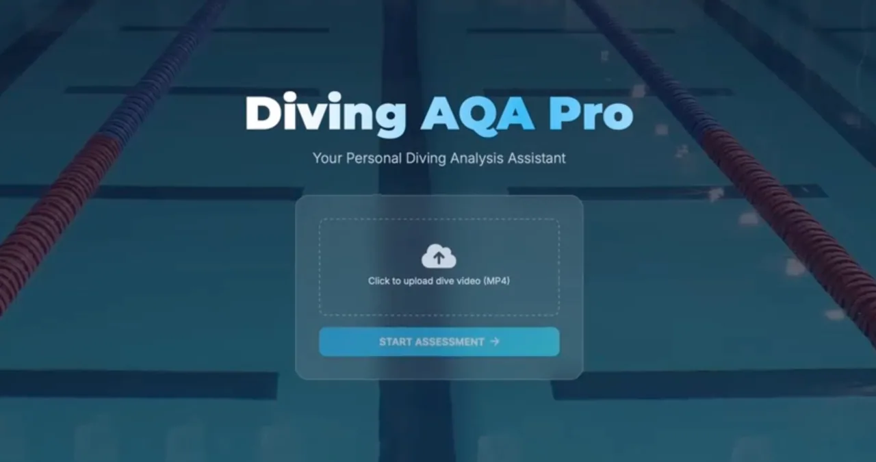 IDSS web interface for uploading diving videos
