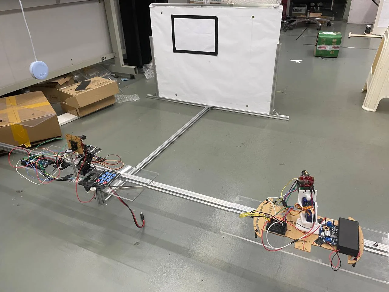 On-site tracking-system demonstration