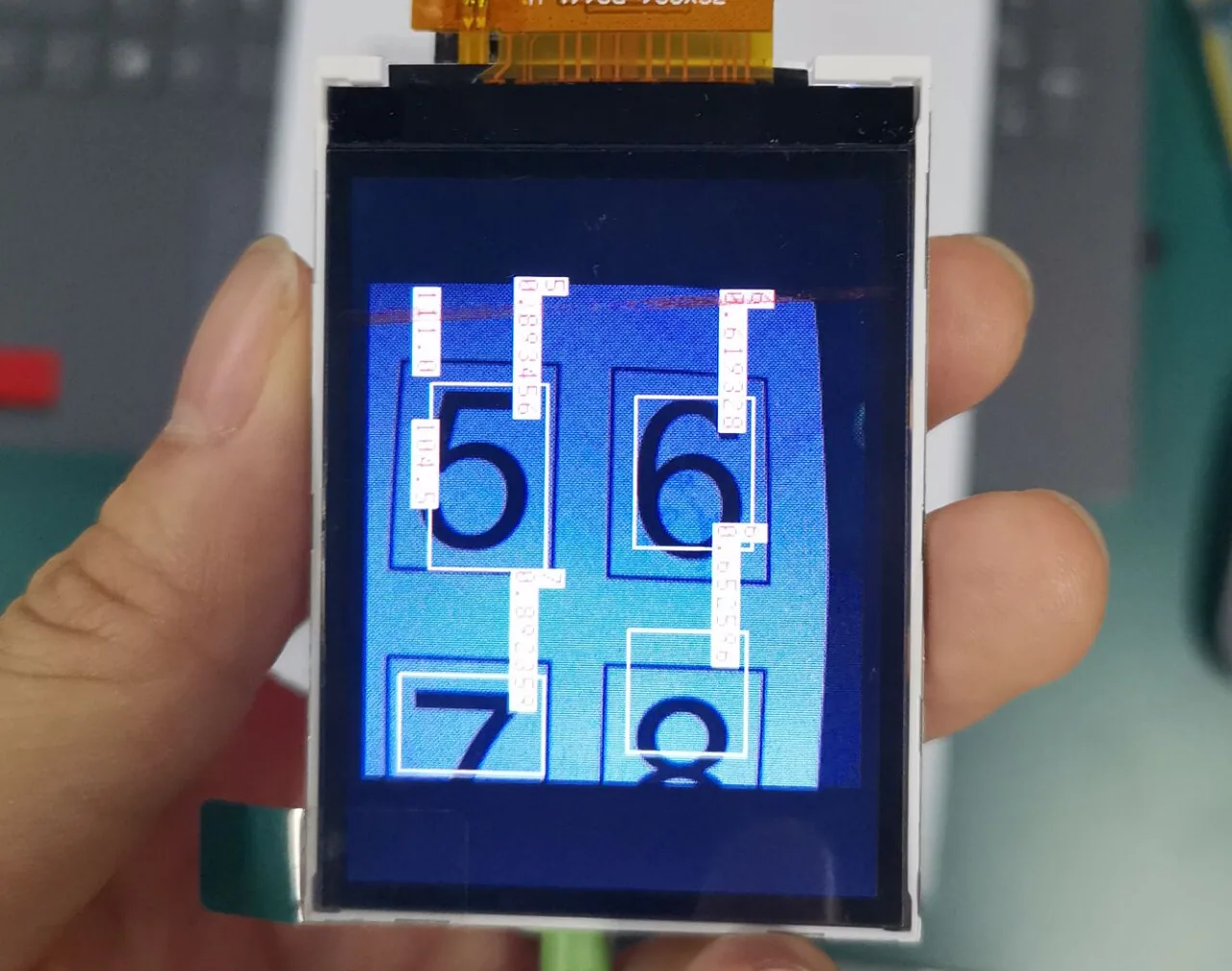 Room-number recognition test